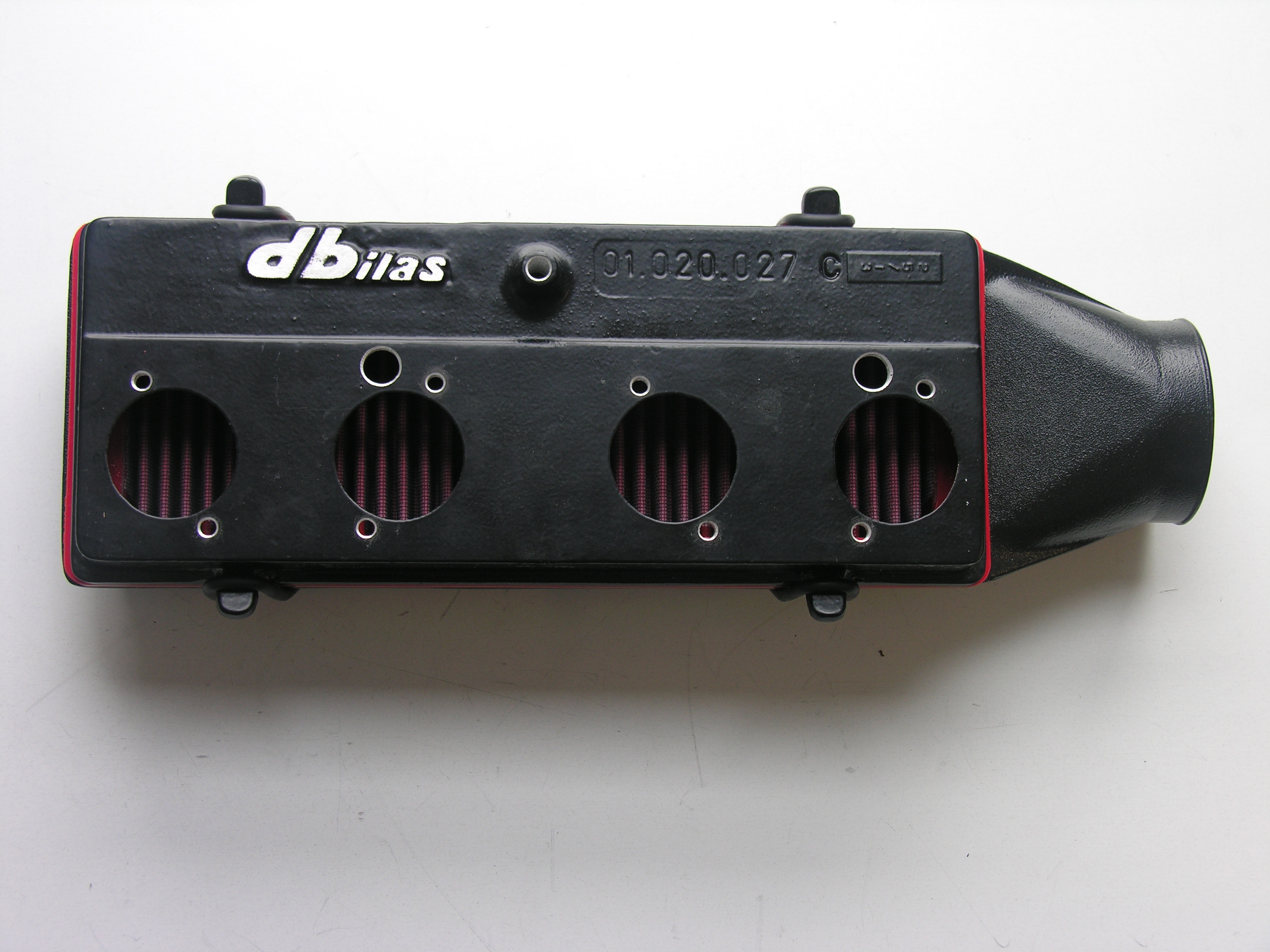 Complete air filter box for NSU Prinz 1000 TT, TT, TTS with standard intake manifold