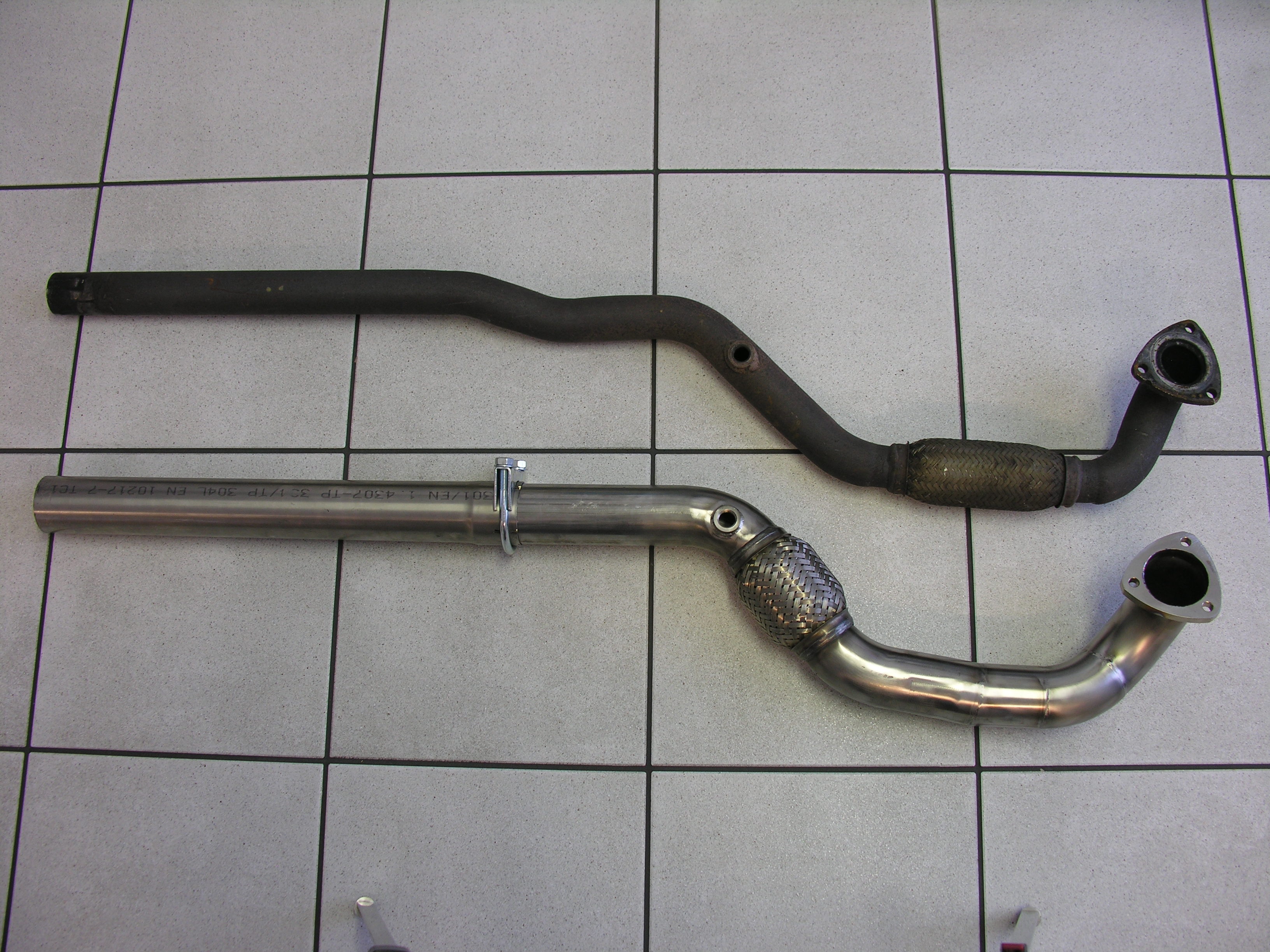 Y-Pipe Chevrolet Cruze  mit Motor Z18XER from catalytic converter to first silencer
